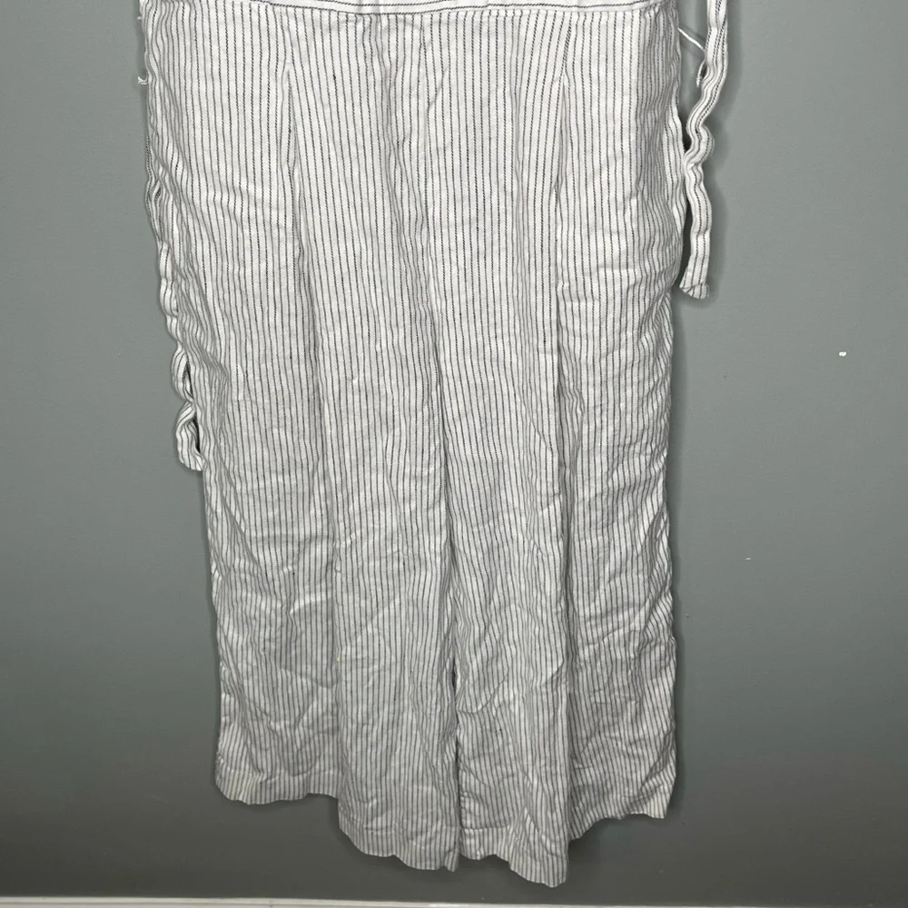 Banana Republic Linen Blend Stripe Jumpsuit